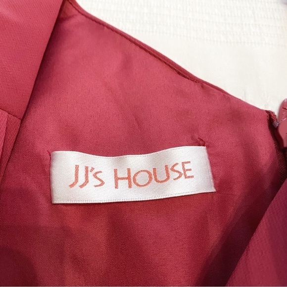 JJs House Elegant Midi Dress in Raspberry Pink - Picture 11 of 14